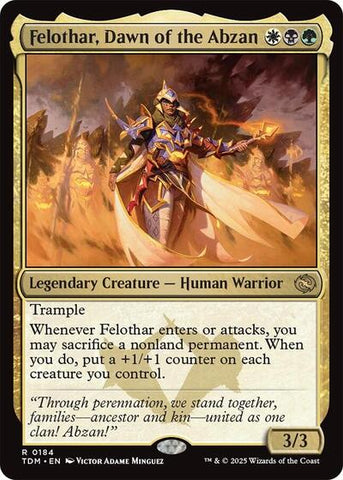 Felothar, Dawn of the Abzan (Tarkir: Dragonstorm) Near Mint Foil