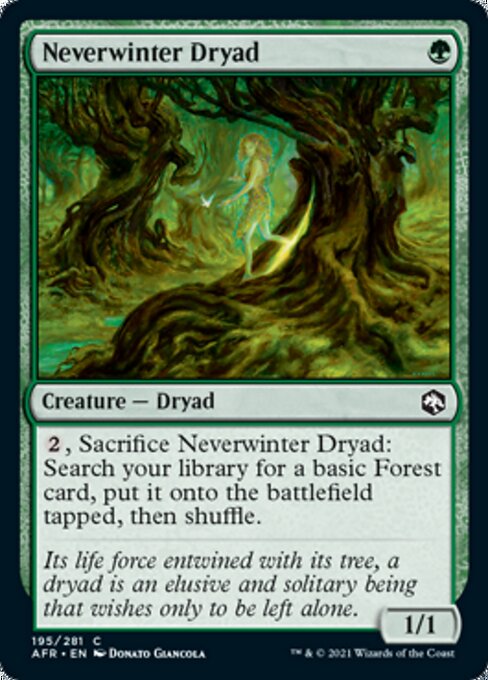 Neverwinter Dryad (Adventures in the Forgotten Realms) Near Mint