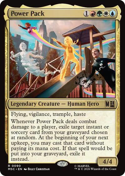 Power Pack (Surge Foil) (Commander: Marvel Super Heroes) Near Mint Foil