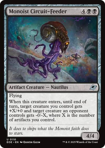 Monoist Circuit-Feeder (Edge of Eternities) Near Mint Foil