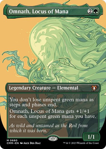Omnath, Locus of Mana (Borderless) (Commander Masters) Near Mint