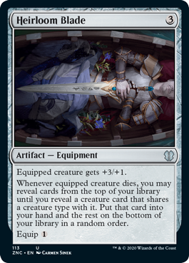 Heirloom Blade (Commander 2020 Zendikar Rising) Near Mint