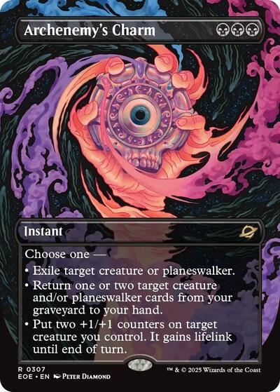 Archenemy's Charm (Borderless) (Edge of Eternities) Near Mint Foil