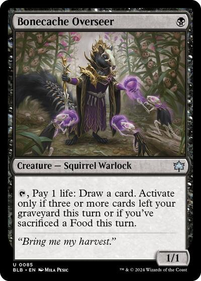 Bonecache Overseer (Bloomburrow) Near Mint Foil