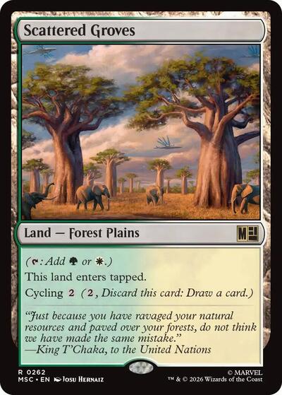 Scattered Groves (Surge Foil) (Commander: Marvel Super Heroes) Near Mint Foil