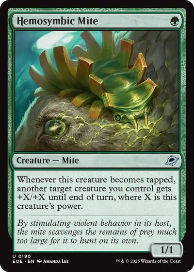 Hemosymbic Mite (Edge of Eternities) Near Mint Foil