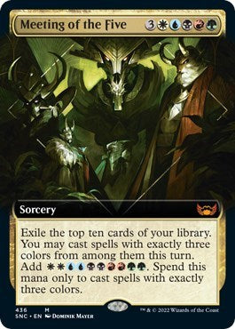 Meeting of the Five (Extended Art) (Streets of New Capenna) Near Mint