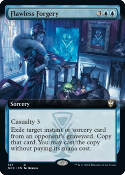 Flawless Forgery (Extended Art) (Commander: Streets of New Capenna) Near Mint