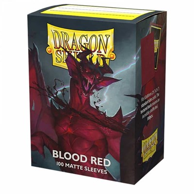 Dragon Shield Matte Sleeves Blood Red (100-Pack) (Dragon Shield) New
