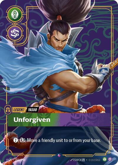 Yasuo Unforgiven (Origins) Near Mint Foil