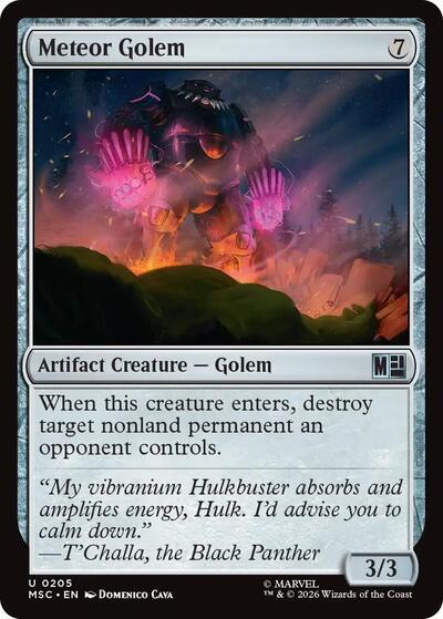 Meteor Golem (Commander: Marvel Super Heroes) Near Mint