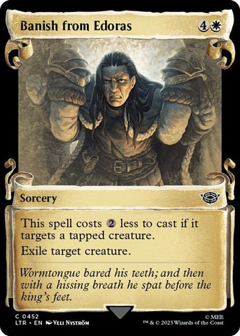 Banish from Edoras (Showcase Scrolls) (Universes Beyond: The Lord of the Rings: Tales of Middle-earth) Near Mint Foil