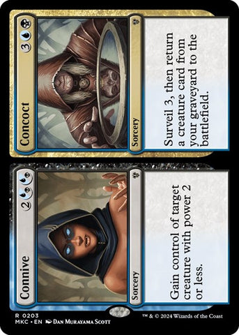 Connive / Concoct (Commander: Murders at Karlov Manor) Near Mint