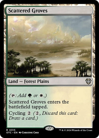 Scattered Groves (Commander: Outlaws of Thunder Junction) Near Mint