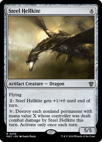 Steel Hellkite (Commander: Murders at Karlov Manor) Near Mint