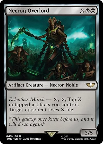 Necron Overlord (Universes Beyond: Warhammer 40K) Near Mint