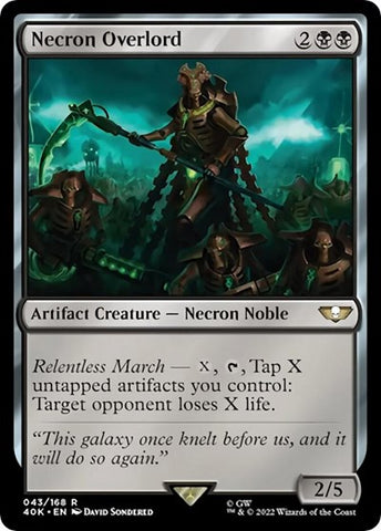 Necron Overlord (Universes Beyond: Warhammer 40K) Near Mint