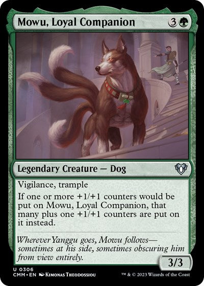 Mowu, Loyal Companion (Commander Masters) Near Mint Foil