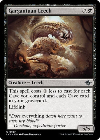 Gargantuan Leech (The Lost Caverns of Ixalan) Near Mint
