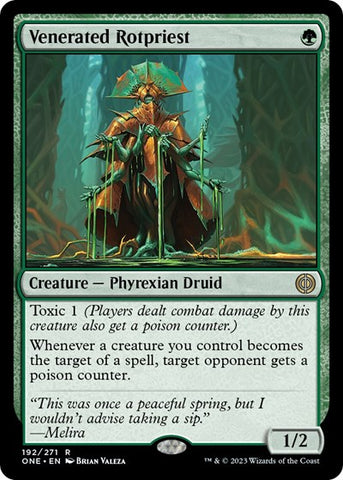 Venerated Rotpriest (Phyrexia: All Will Be One) Near Mint Foil