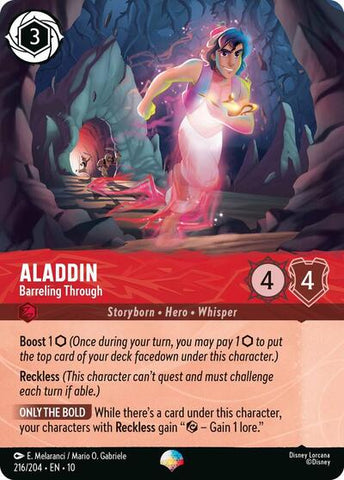 Aladdin - Barreling Through (Epic) (Whispers in the Well) Near Mint Holofoil