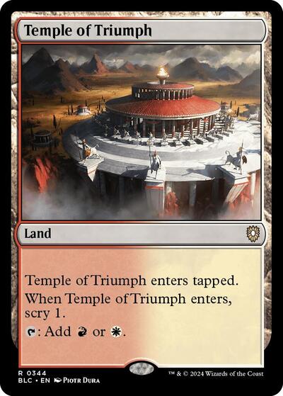 Temple of Triumph (Commander: Bloomburrow) Near Mint