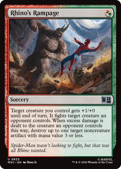 Rhino's Rampage (Commander: Marvel Super Heroes) Near Mint Foil