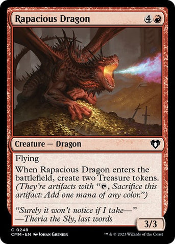Rapacious Dragon (Commander Masters) Near Mint Foil