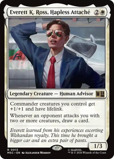 Everett K. Ross, Hapless Attache (Surge Foil) (Commander: Marvel Super Heroes) Near Mint Foil