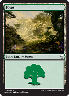 Forest (268) (Dominaria) Near Mint Foil