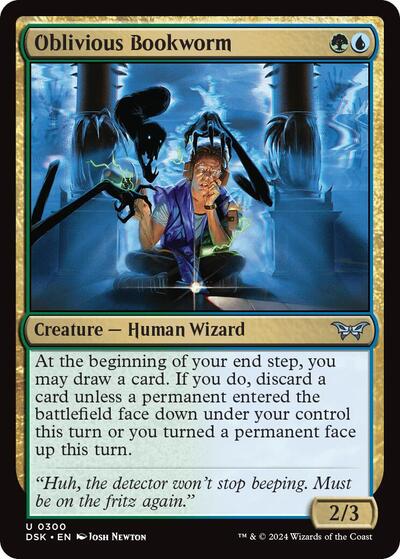 Oblivious Bookworm (0300) (Duskmourn: House of Horror) Near Mint Foil