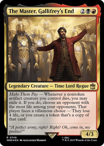 The Master, Gallifrey's End (Surge Foil) (Universes Beyond: Doctor Who) Near Mint Foil