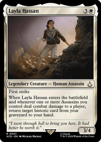 Layla Hassan (Universes Beyond: Assassin's Creed) Near Mint Foil