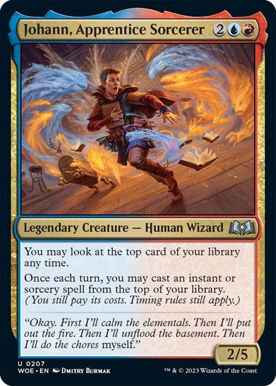 Johann, Apprentice Sorcerer (Wilds of Eldraine) Near Mint Foil