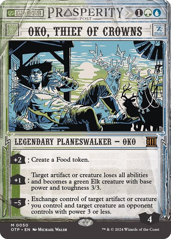 Oko, Thief of Crowns (Outlaws of Thunder Junction: Breaking News) Near Mint Foil