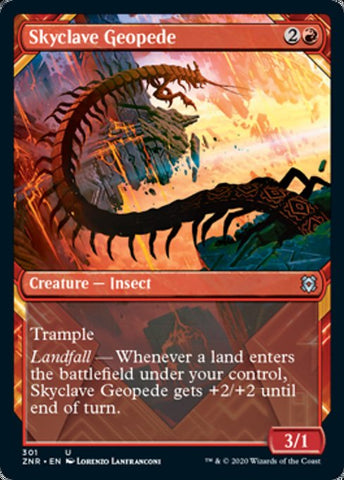 Skyclave Geopede (Showcase) (Zendikar Rising) Near Mint Foil