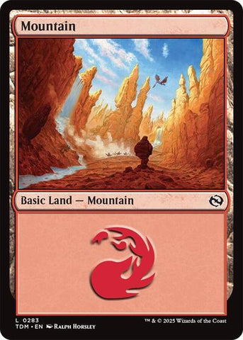 Mountain (0283) (Tarkir: Dragonstorm) Near Mint Foil