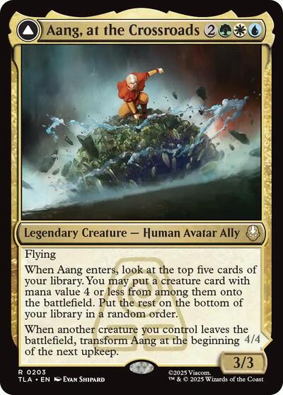 Aang, at the Crossroads (Avatar: The Last Airbender) Near Mint Foil