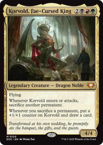 Korvold, Fae-Cursed King (Commander: Edge of Eternities) Near Mint