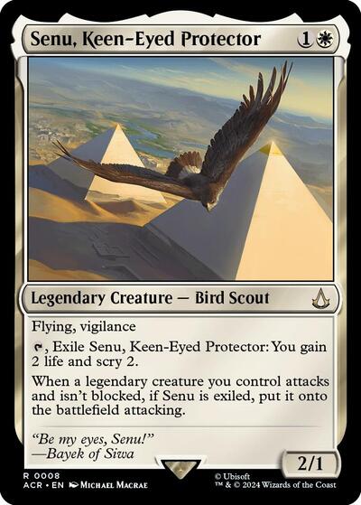 Senu, Keen-Eyed Protector (Universes Beyond: Assassin's Creed) Near Mint Foil