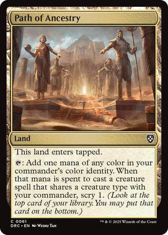 Path of Ancestry (0061) (Commander: Aetherdrift) Near Mint