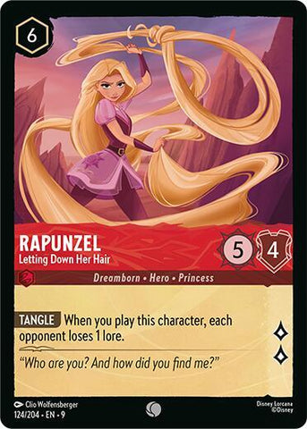 Rapunzel - Letting Down Her Hair (Fabled) Near Mint Cold Foil