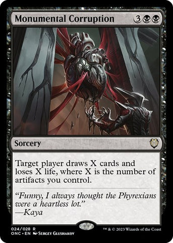 Monumental Corruption (Commander: Phyrexia: All Will Be One) Near Mint