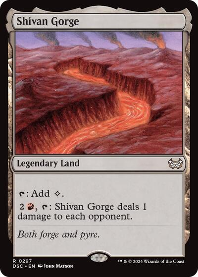 Shivan Gorge (Commander: Duskmourn: House of Horror) Near Mint