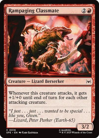 Rampaging Classmate (Marvel's Spider-Man: Eternal-Legal) Near Mint Foil