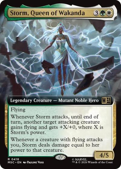 Storm, Queen of Wakanda (Extended Art) (Commander: Marvel Super Heroes) Near Mint