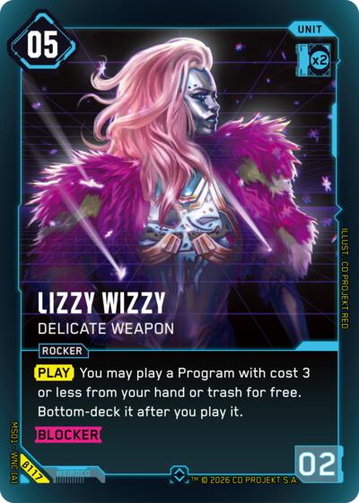 Lizzy Wizzy Delicate Weapon (Welcome to Night City - Beta) Near Mint Foil