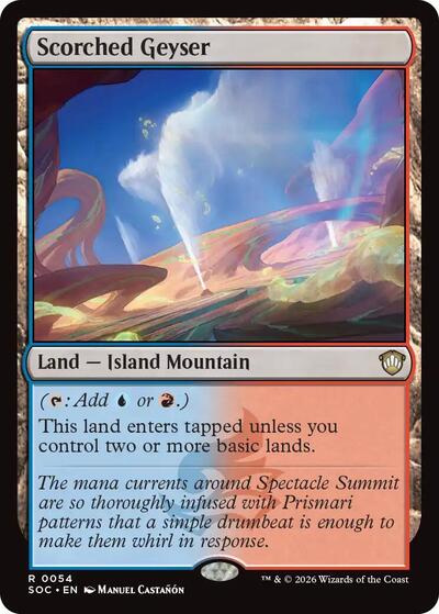 Scorched Geyser (Commander: Secrets of Strixhaven) Near Mint