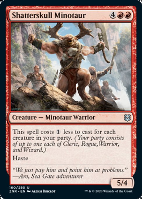 Shatterskull Minotaur (Zendikar Rising) Near Mint Foil