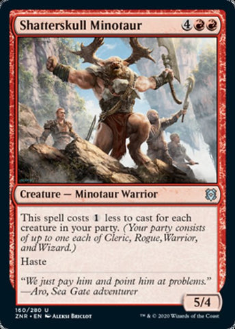 Shatterskull Minotaur (Zendikar Rising) Near Mint Foil